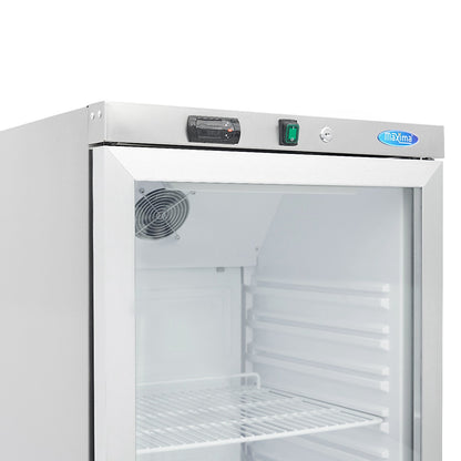 Maxima Fridge 400 L, Stainless Steel, with Glass Door, additional view