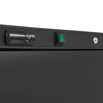 Maxima Upright Freezer, 600 L, 6 Fixed Shelves, Black, additional view