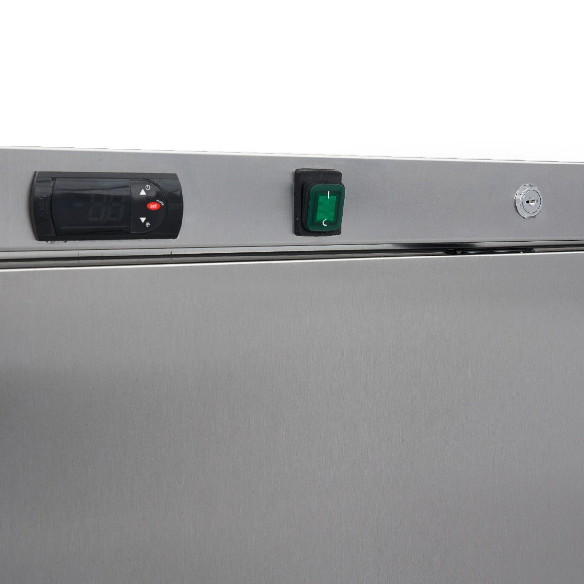 Maxima Upright Freezer, 600 L, 6 Fixed Shelves, Stainless steel, additional view