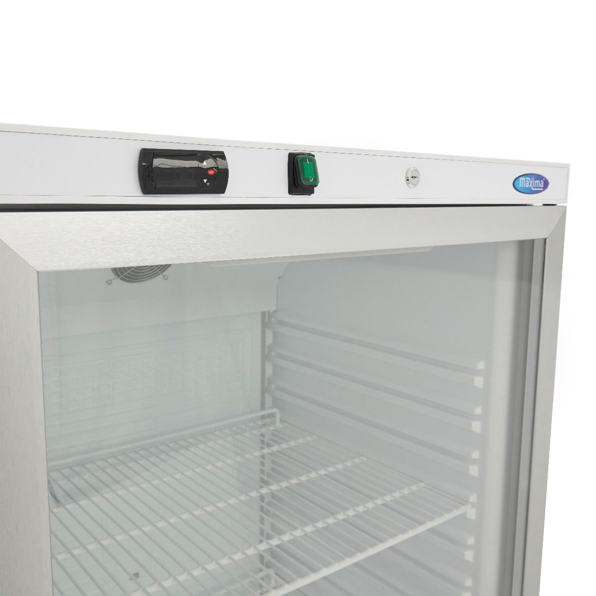Maxima Fridge 600 L, White, with Glass Door, additional view