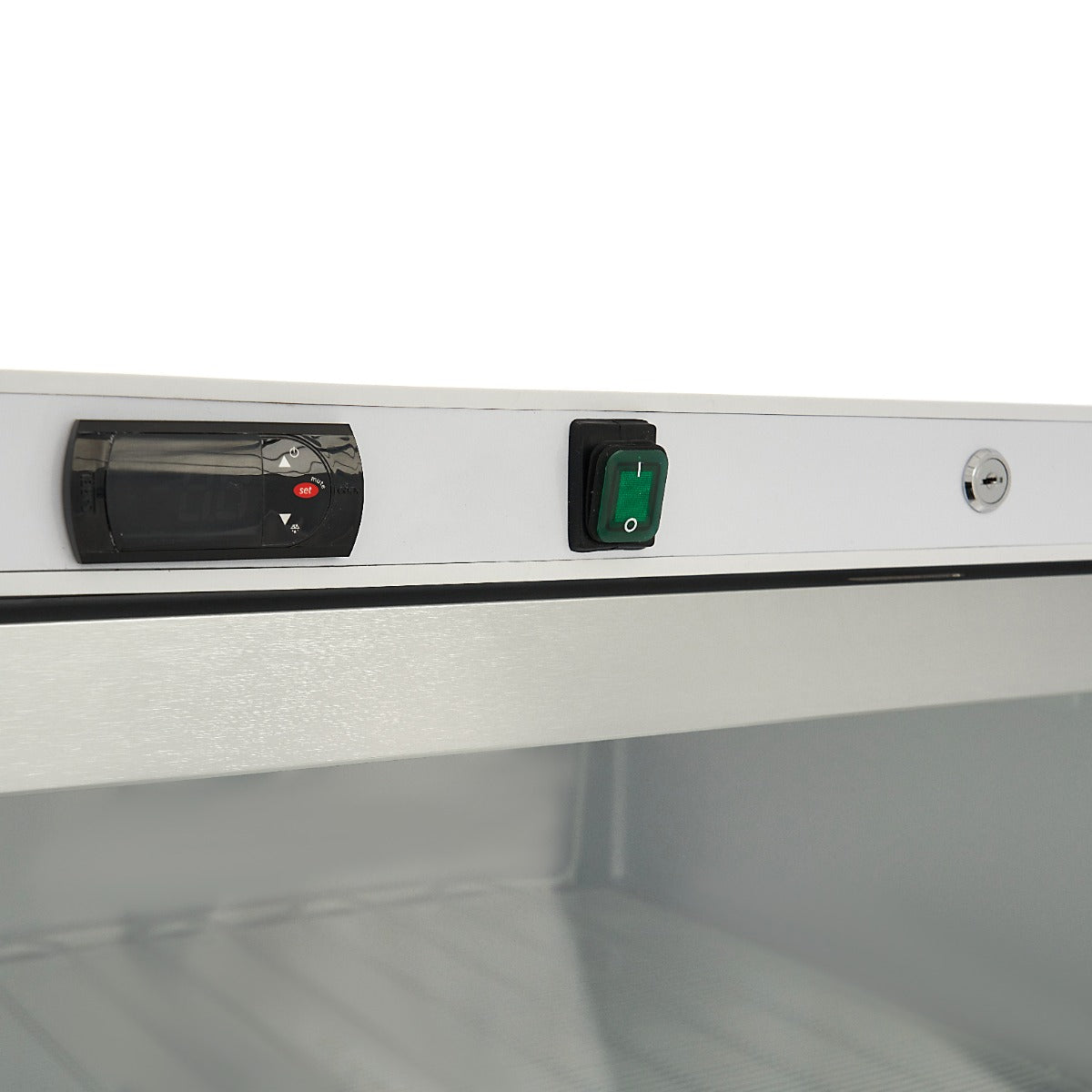 Maxima Upright Freezer, 600 L, Glass Door, White, additional view