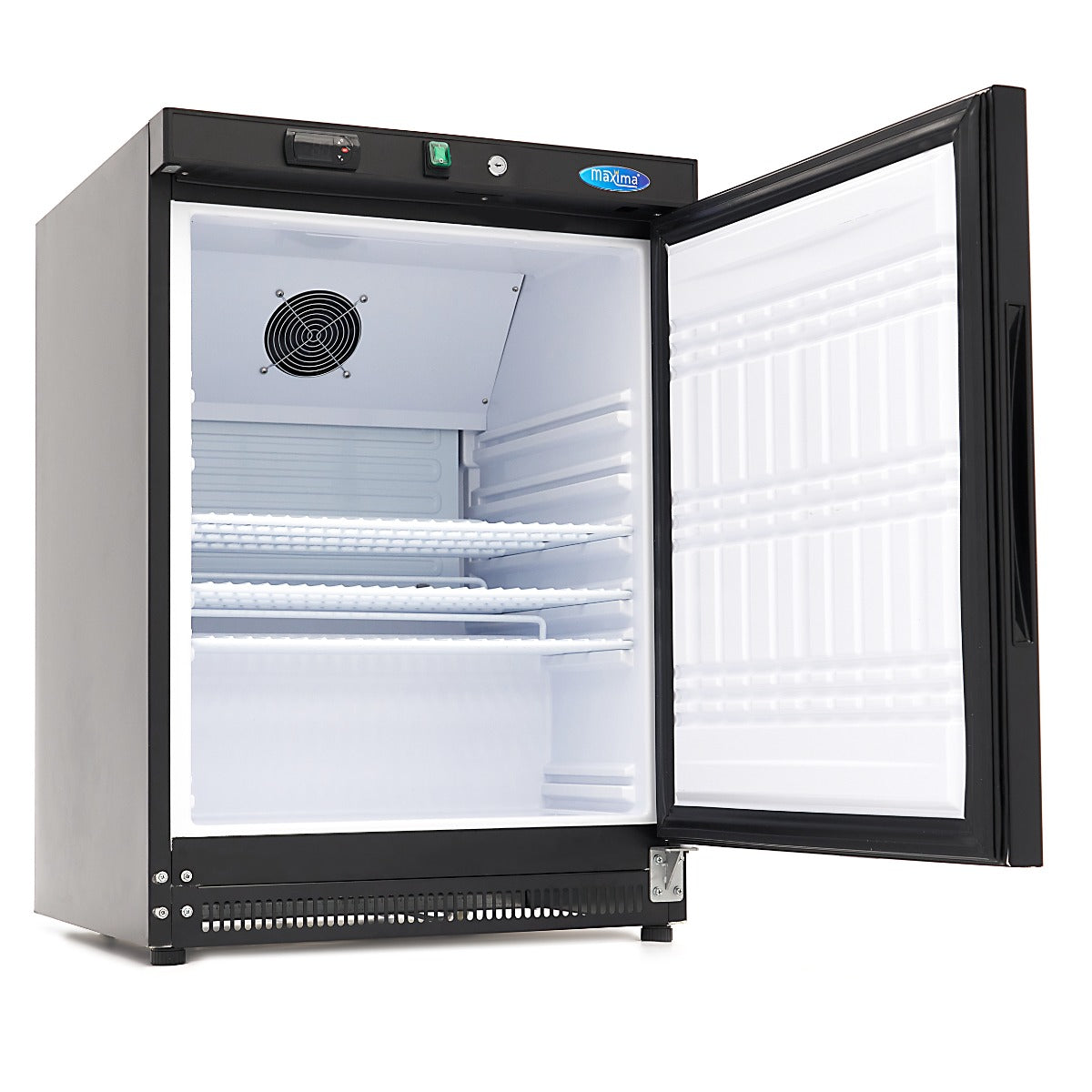 Maxima Fridge 200 L, 3 Adjustable Shelves, Black, additional view