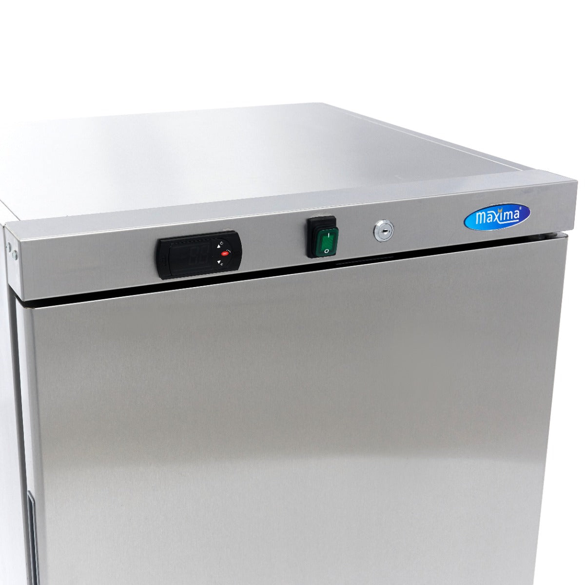 Maxima Upright Freezer, 200 L, 2 Fixed Shelves, Stainless steel, additional view