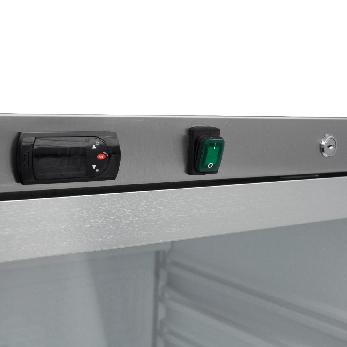 Maxima Fridge 600 L, Stainless Steel, with Glass Door, additional view