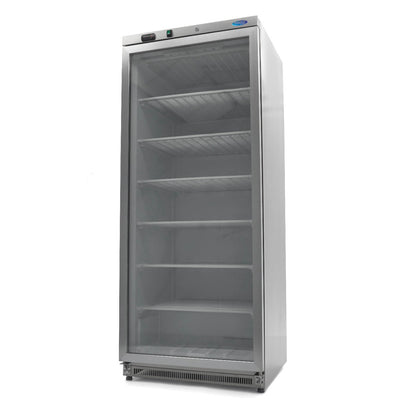 Maxima Upright Freezer, 600 L, Glass Door, Stainless steel, product photo