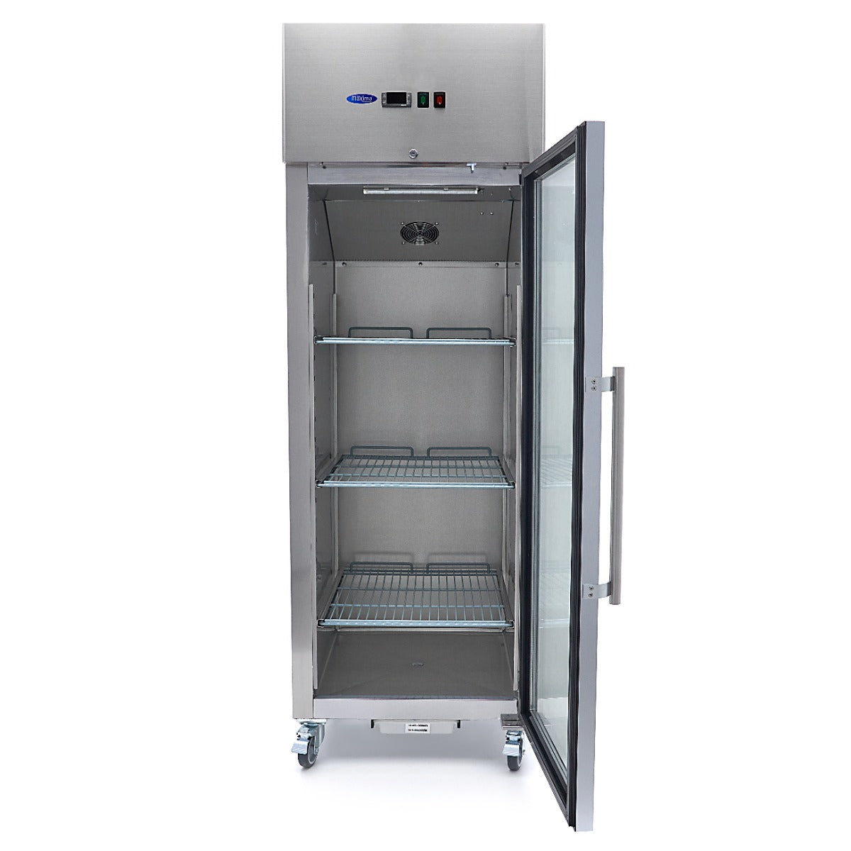 Maxima Fridge 600 L, 2/1 GN, Glass Door, Stainless Steel, additional view