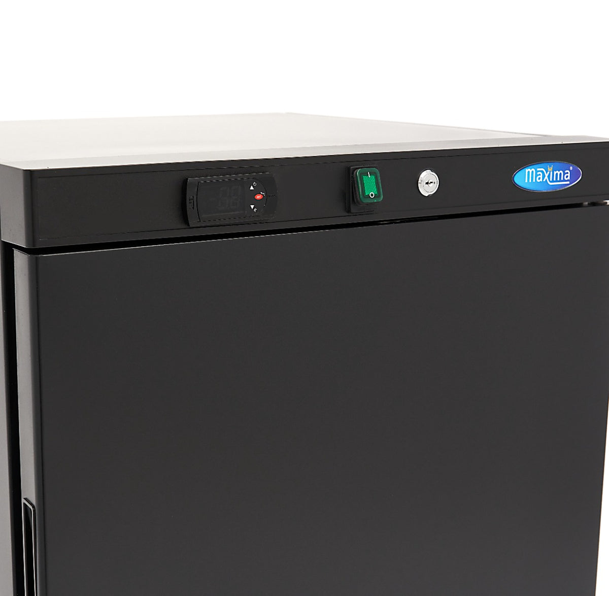 Maxima Upright Freezer, 200 L, 2 Fixed Shelves, Black, additional view