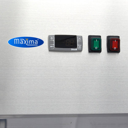 Maxima Fridge 1400 L, 2/1 GN, Glass Doors, Stainless Steel, additional view