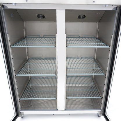 Maxima Upright Freezer, 1200 L, 2 Glass Doors, GN 2/1, 6 Shelves, additional view