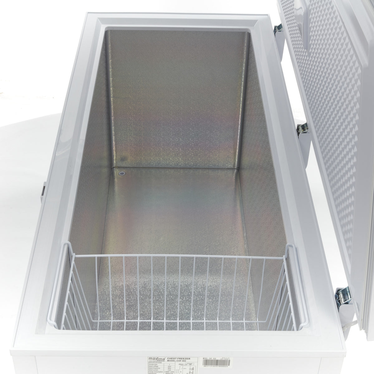 Maxima Chest Freezer, 488 L, 6 Wheels, Hanging Basket, additional view