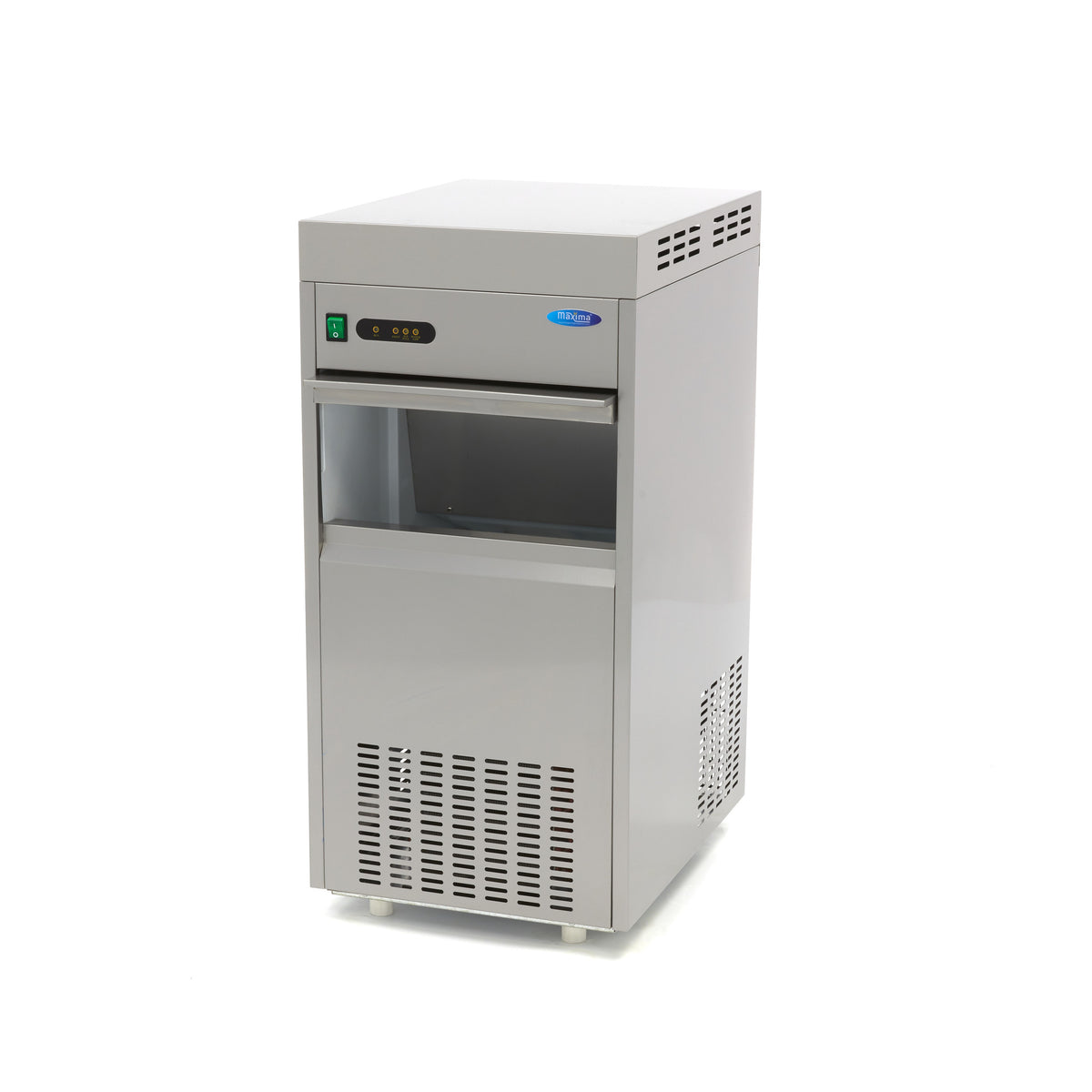 Maxima Crushed Ice Machine M-ICE 85, Water-Cooled, 20 kg Bin, additional view