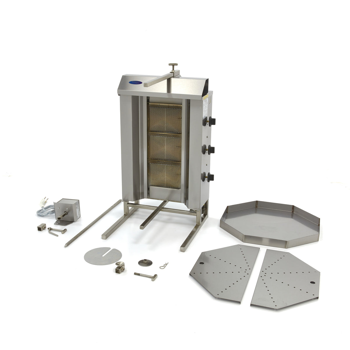 Maxima Kebab Grill, 3 Burners, 30 kg Meat, Gas, additional view