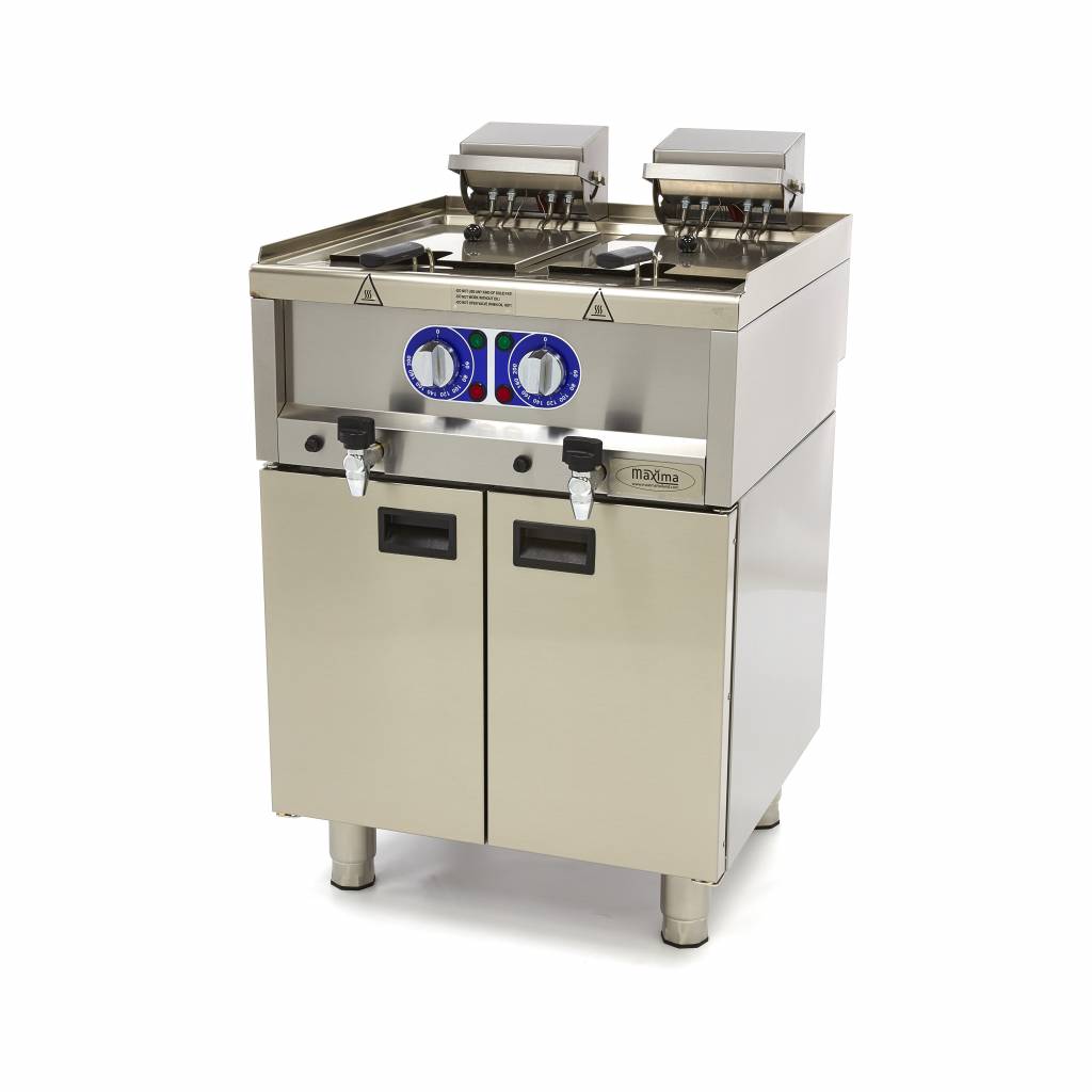 Maxima Cookline Double Deep Fryer, 2 x 10 L, Drain Tap, 400 V, additional view