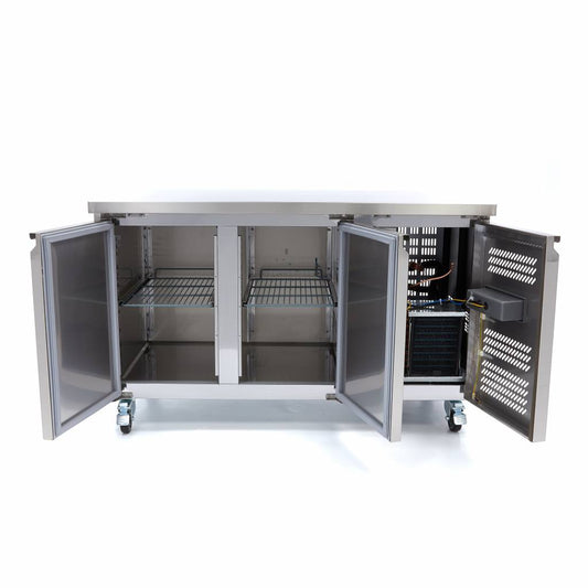 Maxima Counter Fridge, 136 cm, 2 Solid Doors, additional view
