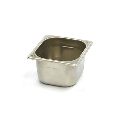 Maxima Gastronorm Container, 1/6 GN, 10 cm Deep, Stainless Steel, product photo