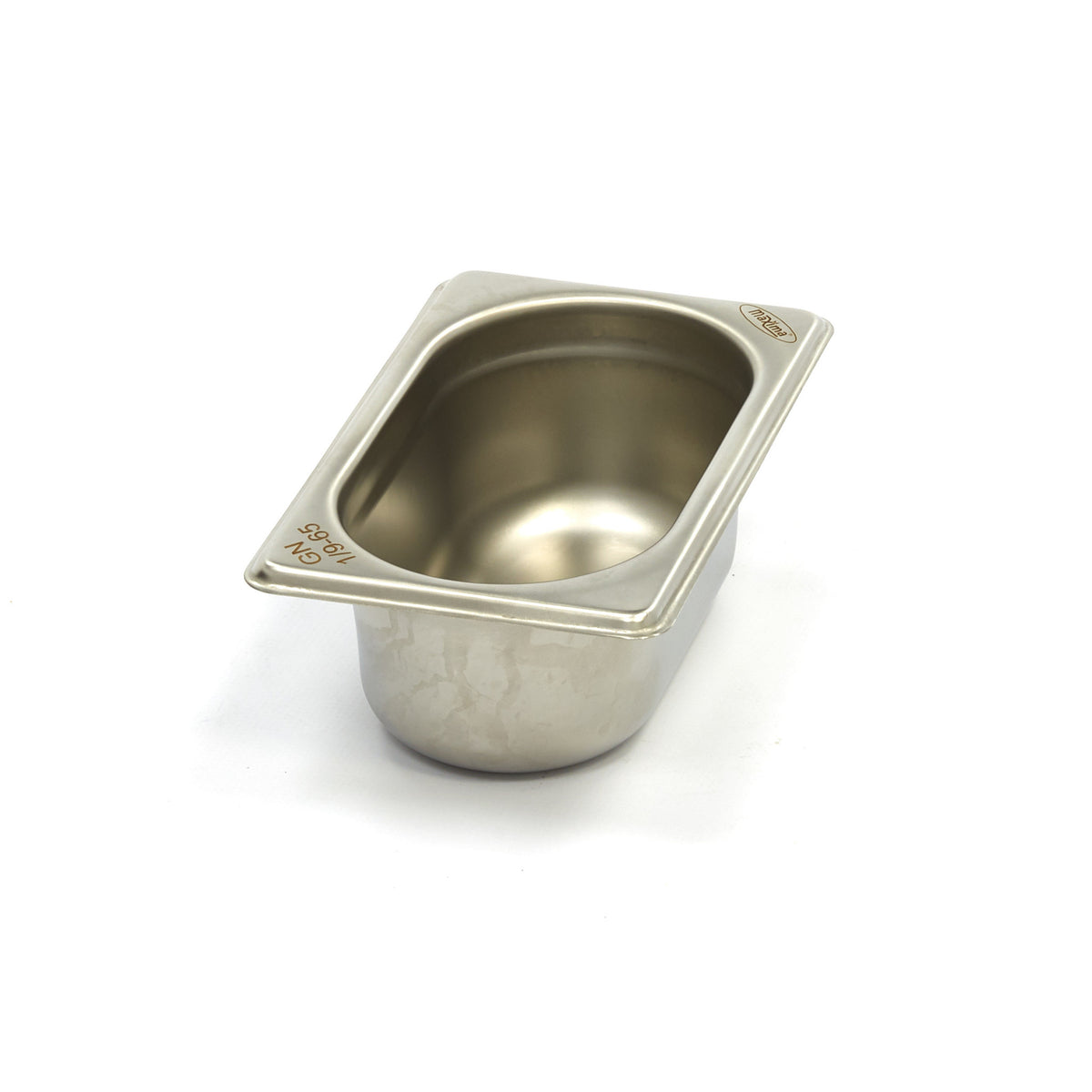 Maxima Gastronorm Container, 1/9 GN, 6.5 cm Deep, Stainless Steel, product photo