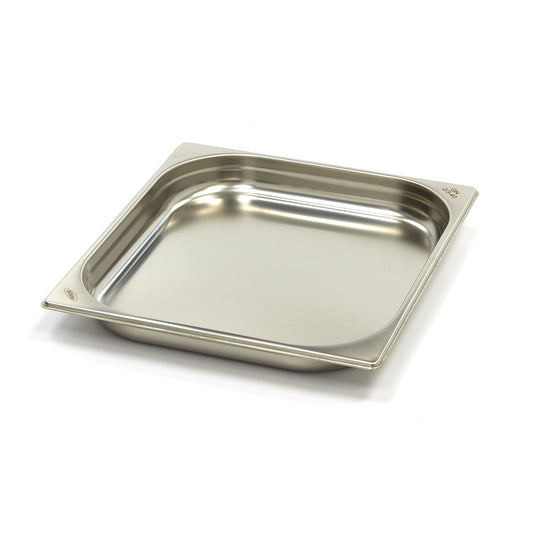 Maxima Gastronorm Container, 2/3 GN, 4 cm Deep, Stainless Steel, product photo