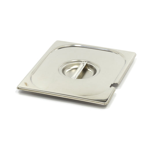 Maxima Gastronorm Lid, 1/2 GN, Stainless Steel, Spoon Recess, product photo