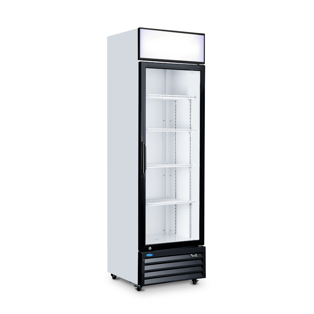 Maxima Display Cooler, 360 L, 1 Glass Door, 4 Shelves, product photo