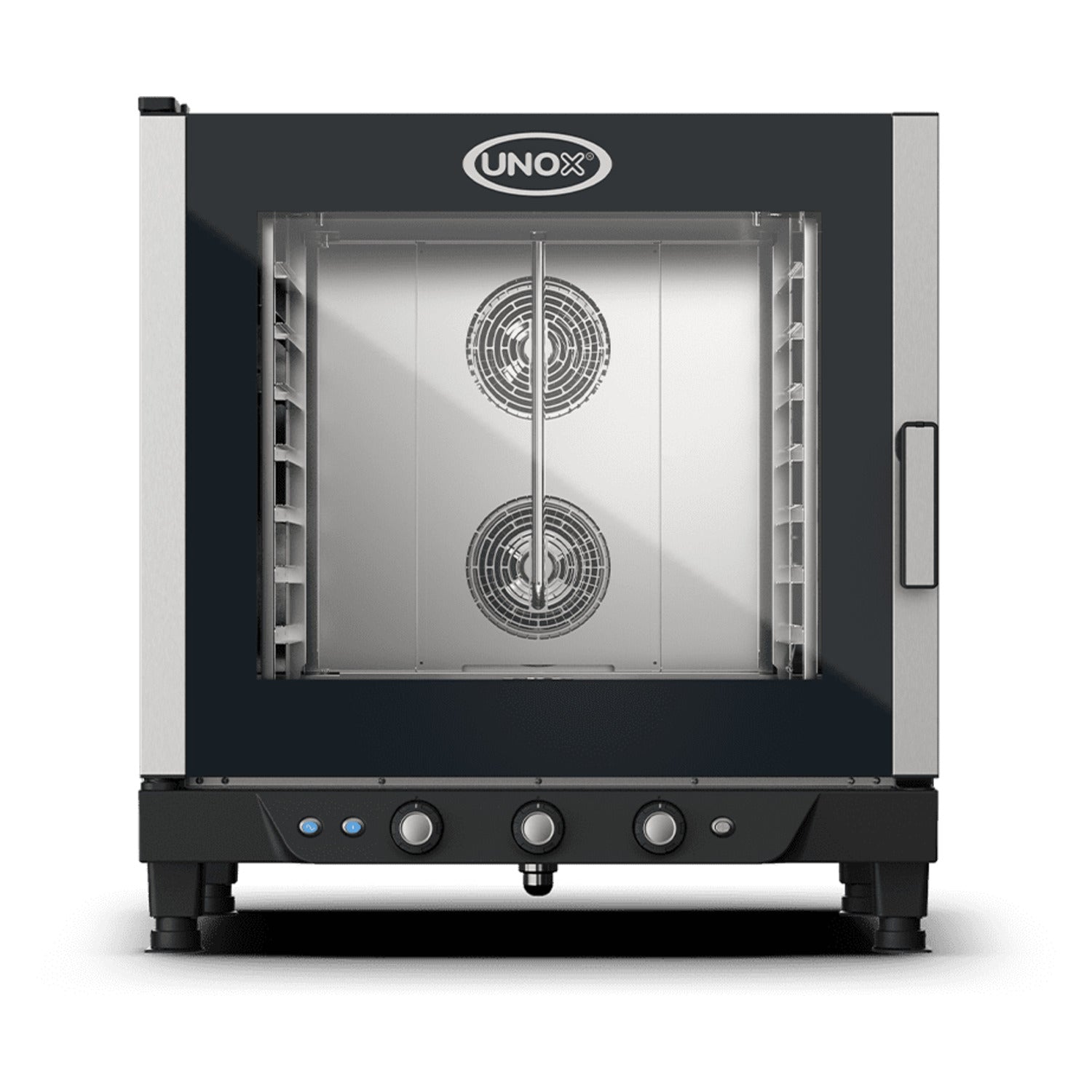 Unox CHEFLUX XV593 electric convection oven, 7 GN 1/1 trays, glass door with knob controls