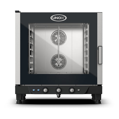 Unox CHEFLUX XV593 electric convection oven, 7 GN 1/1 trays, glass door with knob controls