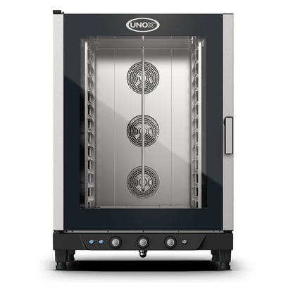 Unox CHEFLUX XV893 electric convection oven, 12 GN 1/1 trays, glass door with knob controls