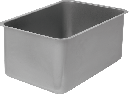 Bravo Inox weld-in stainless steel sink basin, square