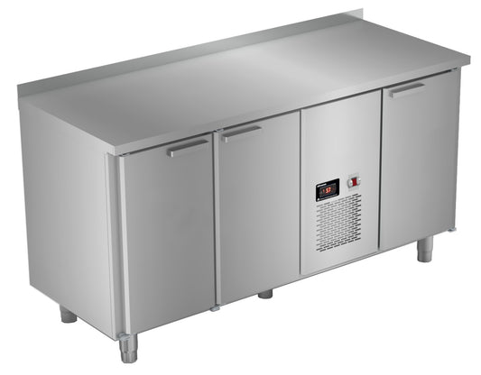 Vitrum freezer table CTF16.1.1.MF.1.B with three doors, 1660 mm